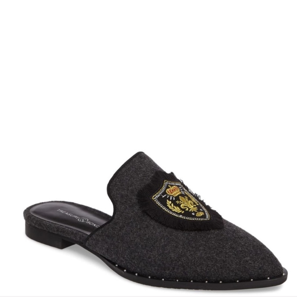 Treasure & Bond Grey Flannel Mule - Sz 6.5